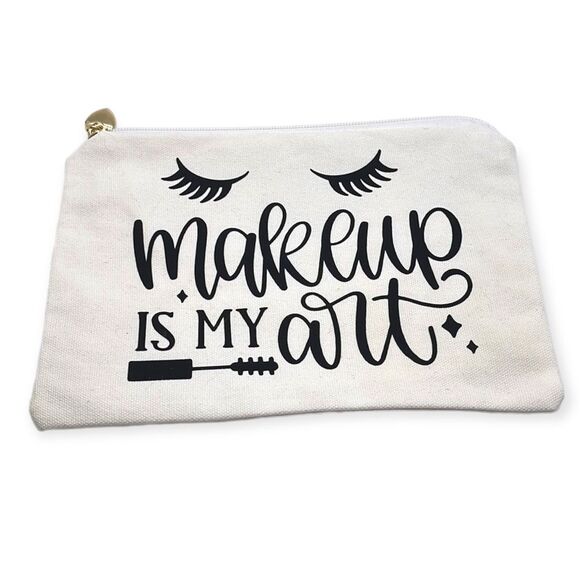 NWT Wool + Pepper Co. Cosmetic Makeup Bag - Picture 1 of 4